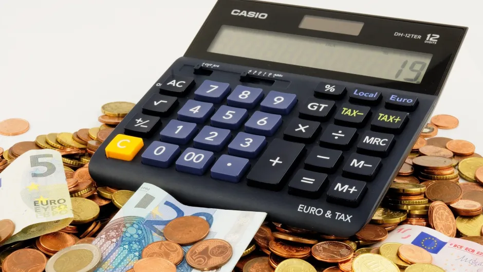 Geld und Taschenrechner